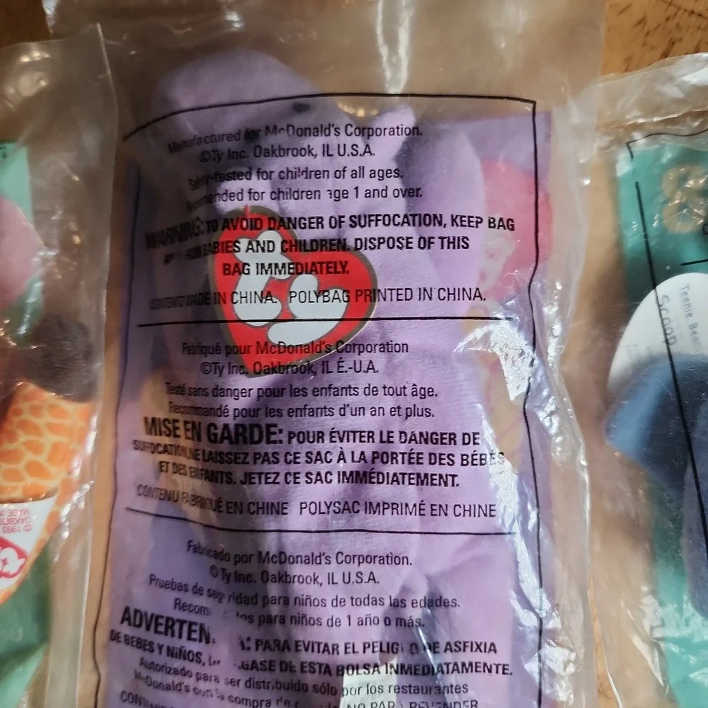 Ty Benie Babies Happy Meal Toys 1993